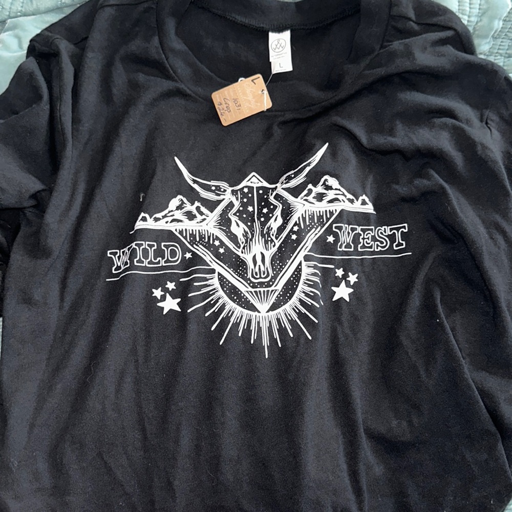Black crop large western